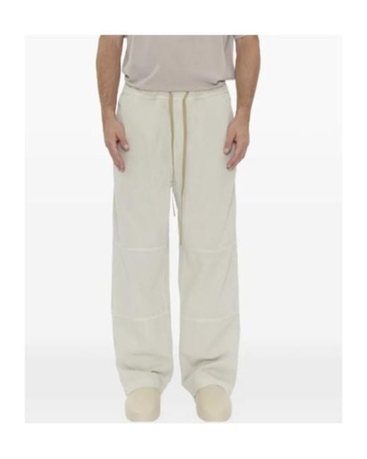 Haikure Gray Drawstring Panelled Trousers for men