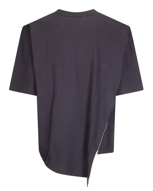 Comme des Garçons Blue Comme Des Garçons Shirt Zip Detailed T-Shirt for men