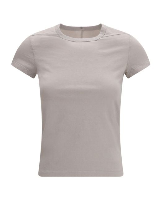 Rick Owens Gray Short Sleeved Crewneck T-Shirt
