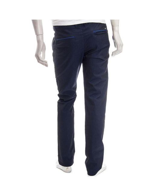 Boss Blue Logo Casual Pants for men