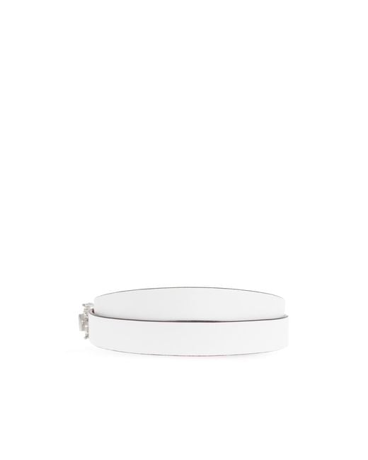 Tory Burch White Leather Belt