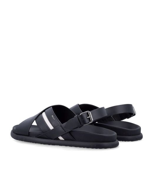Bally Blue Nevada Buckled Sandals for men