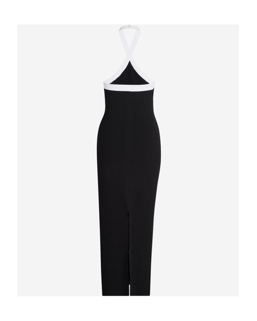 Roland Mouret Black Mid-Length Dress With Hanging Neck