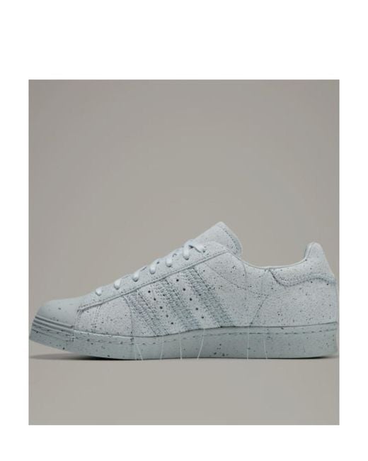 Y-3 Gray Superstar Lace-Up Sneakers for men