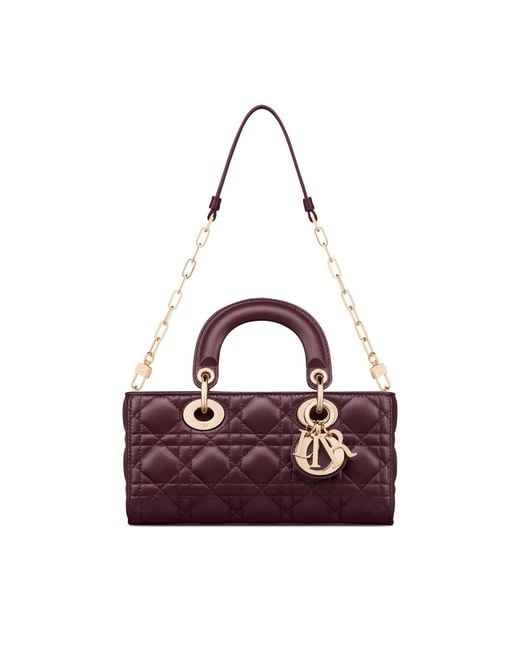 Dior Purple Sac Lady D-Joy Small