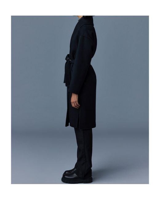 Mackage Blue Thalia Wrap Coat