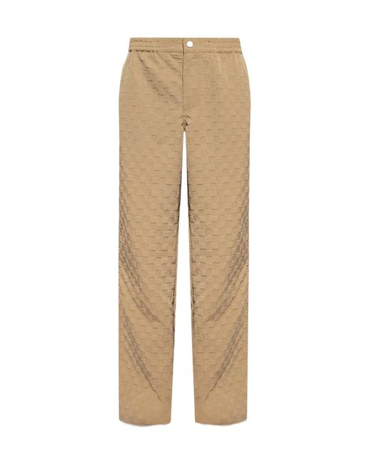 M I S B H V Natural Monogram Elasticated Waistband Trousers for men