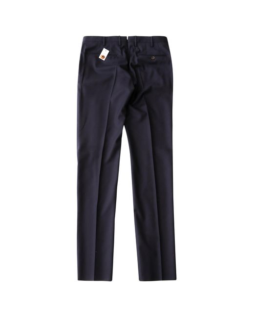 PT01 Blue Slim-Cut Tailored Trousers for men