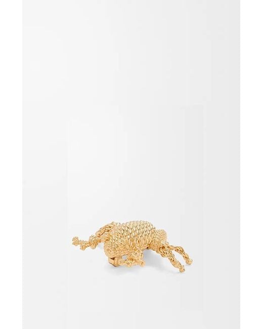 Loewe Metallic Frog Brooch