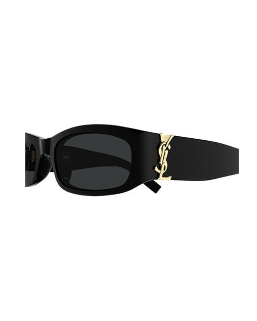 Saint Laurent Black Eyewear Rectangular Frame Sunglasses for men