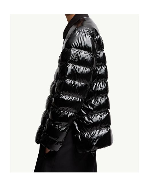 Moncler Black Long-Sleeved Down Jacket for men