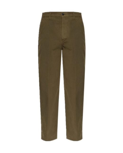Dries Van Noten Green Pickerbys Straight-Leg Jeans for men