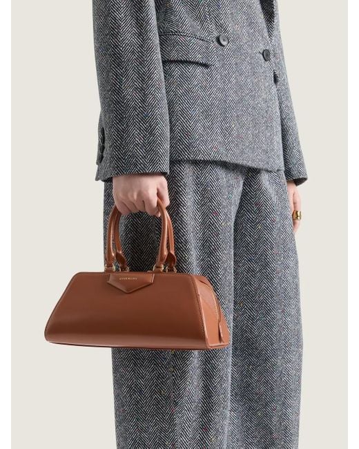 Givenchy Brown Small Antigona Cube East-West Bag