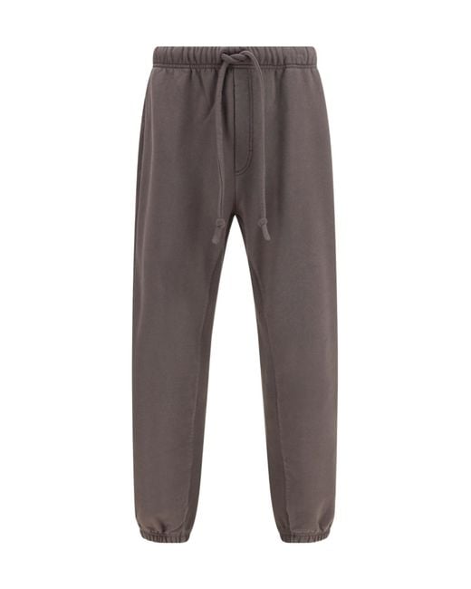 Dolce & Gabbana Gray Elastic Waist Track Pants for men