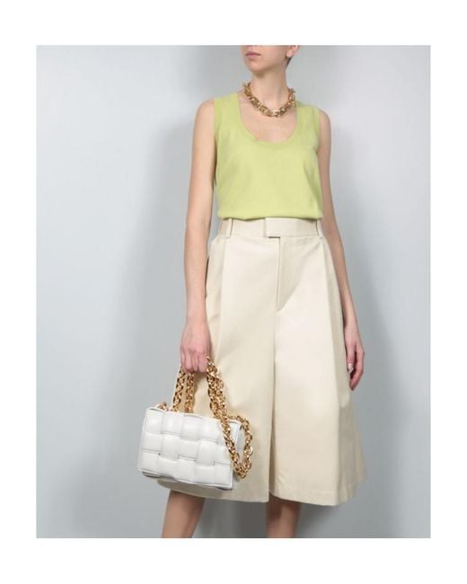 Bottega Veneta Green Scoop Neck Knitted Top