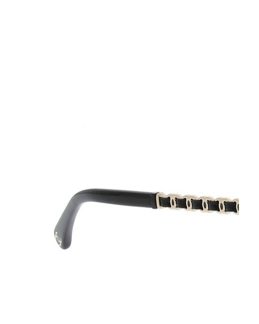 Chanel Metallic Eyewear Square Frame Glasses