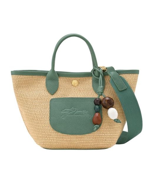 Longchamp Green Le Pliage Collection Xs Basket Bag