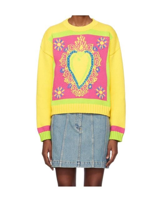 Moschino Multicolor Long-Sleeved Sweater