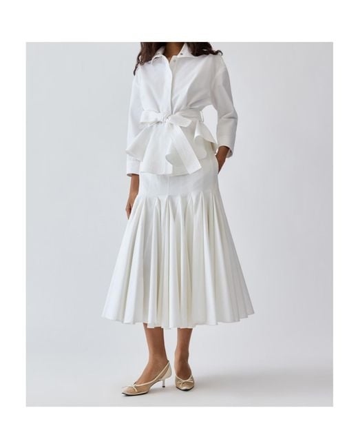 Jacquemus White The Agave Skirt