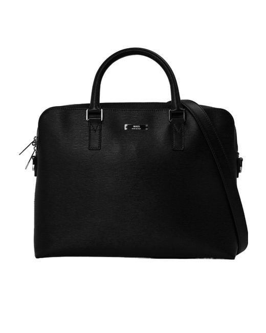 Boss Black Grainleather Briefcase for men