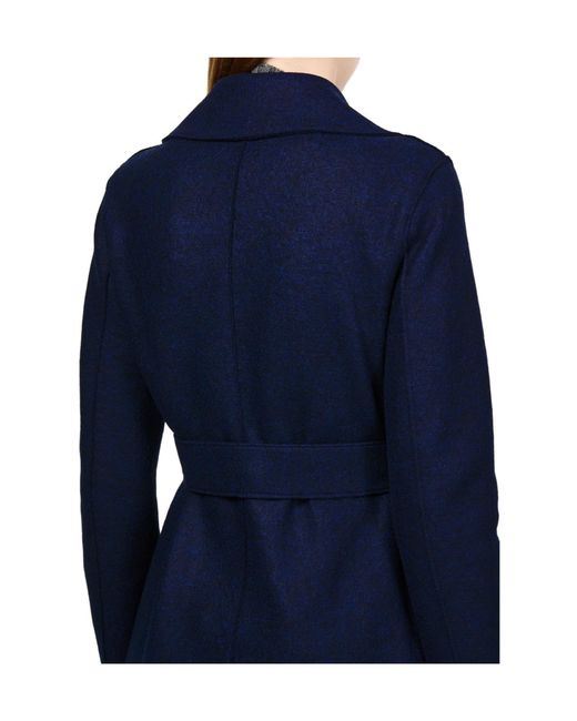 Harris Wharf London Blue Maxi Coat