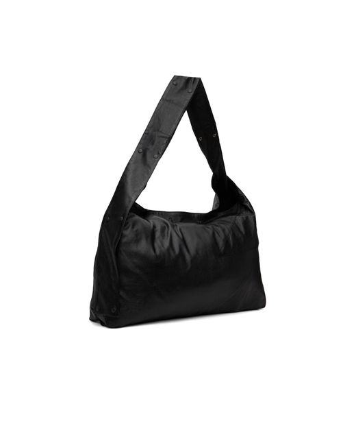 Yohji Yamamoto Black Patchwork Shoulder Bag