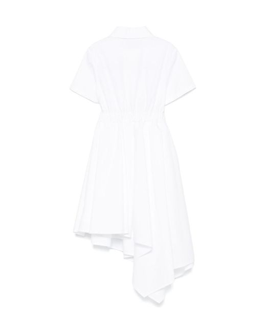 Balmain White Knot-Detail Dress