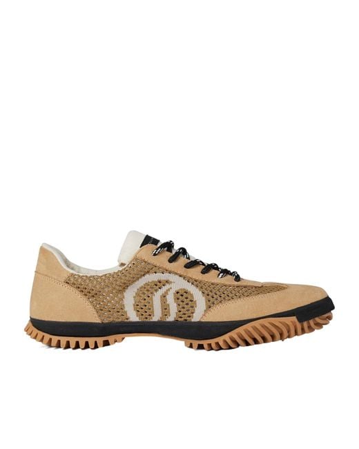 Stella McCartney Brown S-Wave Mesh Sneakers