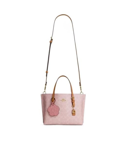 COACH Pink Mollie Tote Bag 25