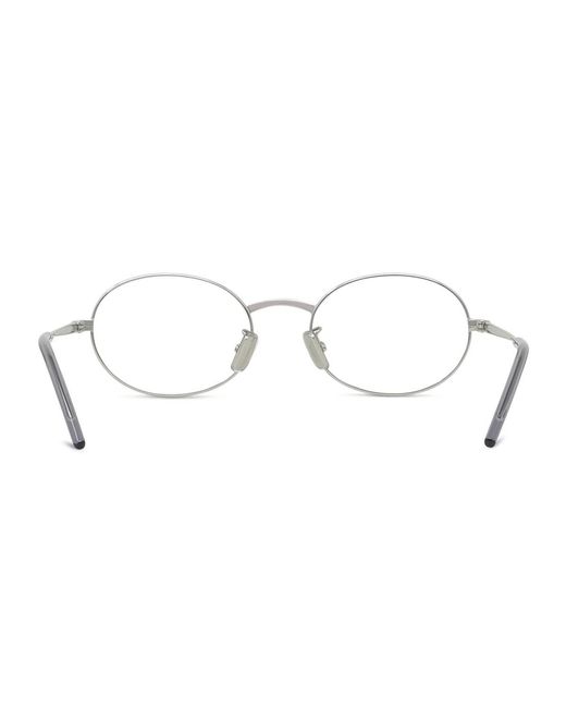 Givenchy White Eyewear Oval Frame Glasses