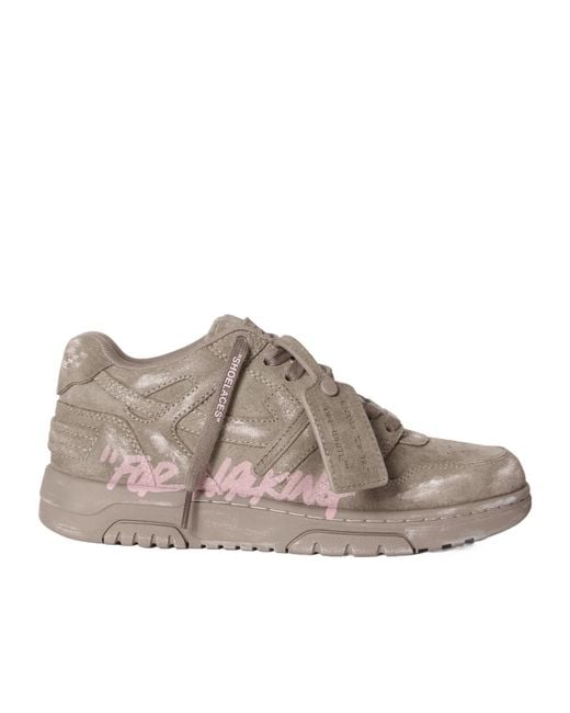 Off-White c/o Virgil Abloh Brown Out Of Office Lace-Up Sneakers