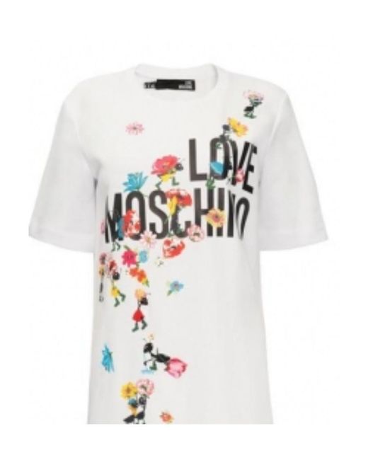 Moschino White Floral Dress