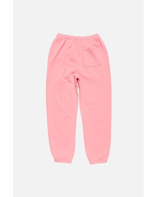 Acne Pink Elasticated-Waistband Trousers for men