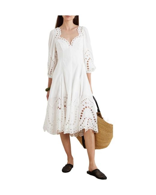 Charo Ruiz White Simple Dress