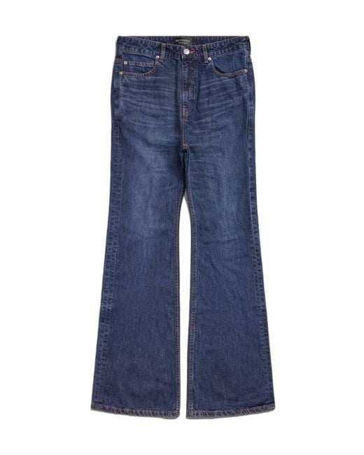 Balenciaga Blue Wide-Leg Jeans