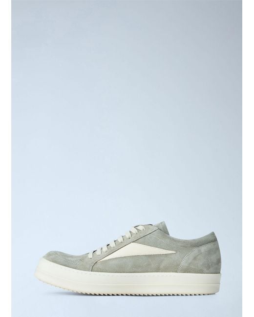 Rick Owens White Vintage Low-Top Sneakers for men
