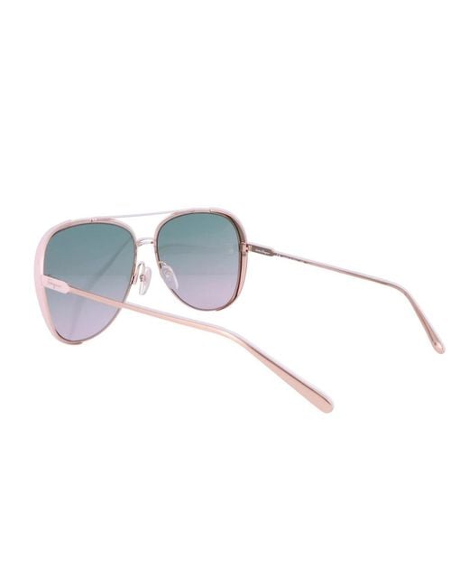 Ferragamo Blue Logo Sunglasses