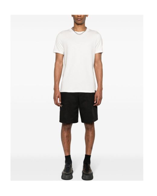 Courreges White Courrèges Short-Sleeved Crewneck T-Shirt for men