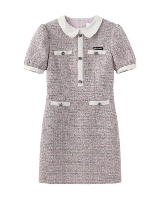 Marissa Chiara Gray Mini Dress