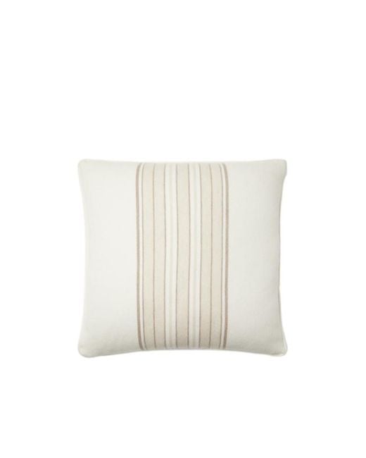 Loro Piana White The Suitcase Stripe Cushion for men