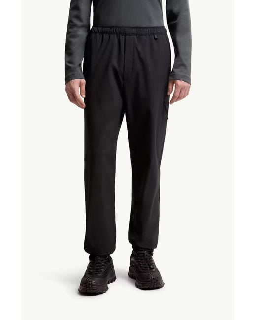 Moncler Blue Elasticated Waistband Trousers for men