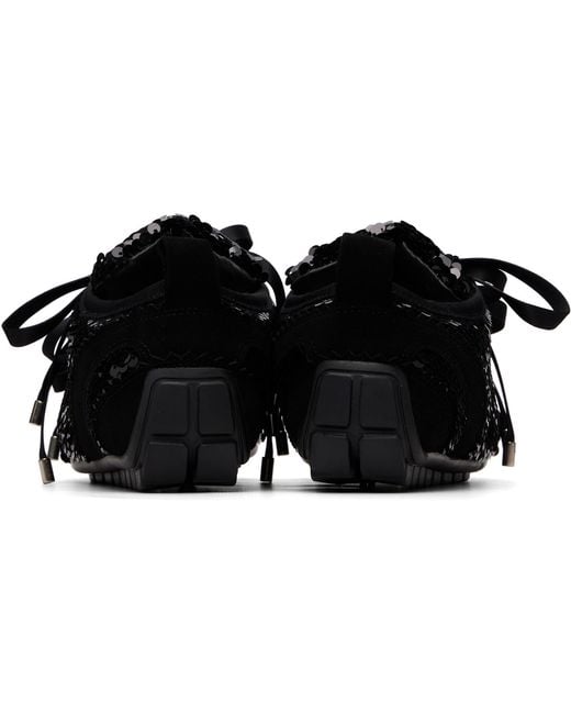 Simone Rocha Black Ballerina Grip Trainer Sneakers