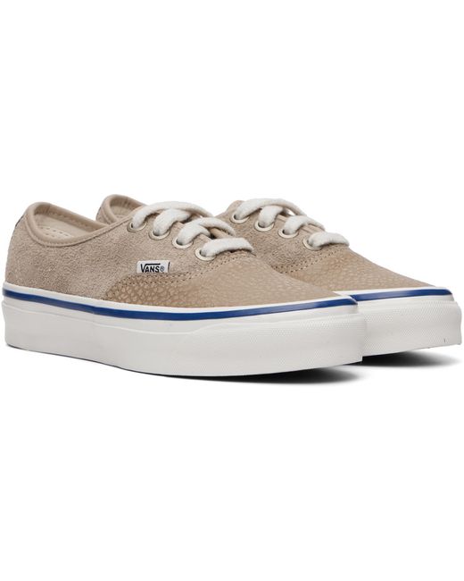 Vans Gray Authentic 44 Siped Low-Top Sneakers