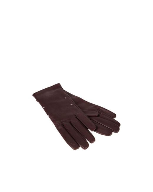 Maison Margiela Purple Fingerless Gloves