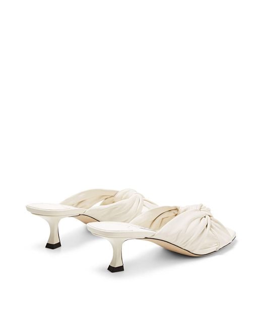 Jimmy Choo Natural Avenue Heel Muller Sandals