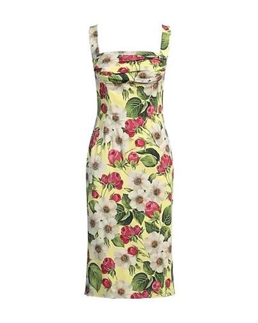 Dolce & Gabbana Metallic Floral Dress