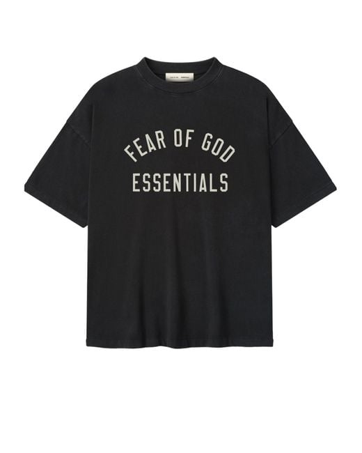 Fear Of God Black Short-Sleeved T-Shirt for men