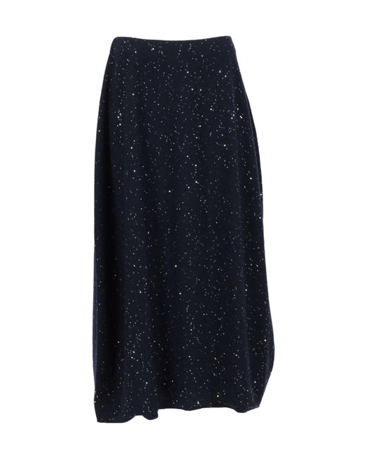 Antonelli Blue Sequined Skirt