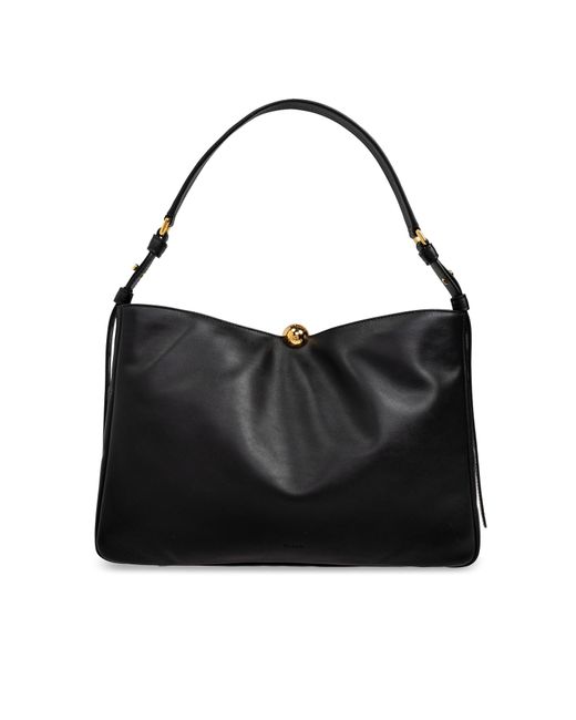 Furla Black Logo Shoulder Bag