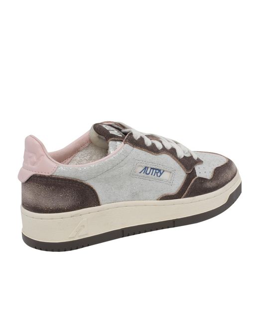 Autry Gray Medalist Low-Top Sneakers